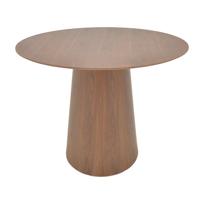 Tραπέζι Donda pakoworld mdf καρυδί Φ100x76εκ - Hippiehome.gr