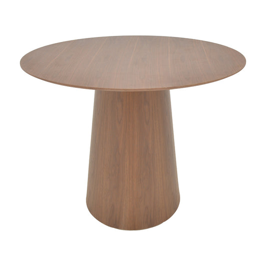 Tραπέζι Donda pakoworld mdf καρυδί Φ100x76εκ - Hippiehome.gr