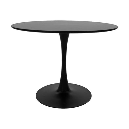 Tραπέζι Balou pakoworld mdf σε μαύρη απόχρωση Φ100x73εκ - Hippiehome.gr
