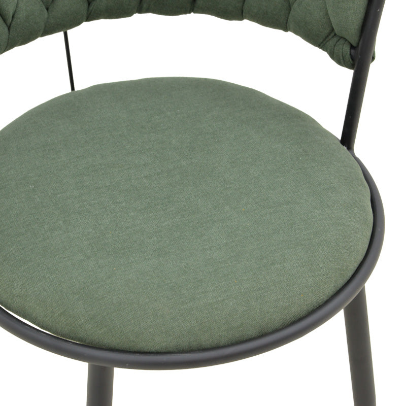 Πολυθρόνα Alkia I pakoworld ύφασμα σε χακί απόχρωση- πόδι μαύρο μέταλλο 57x58.5x72εκ - Hippiehome.gr