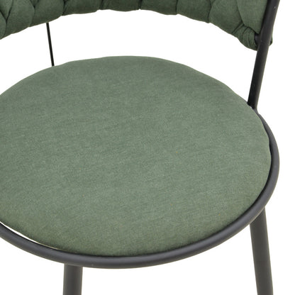 Πολυθρόνα Alkia I pakoworld ύφασμα σε χακί απόχρωση- πόδι μαύρο μέταλλο 57x58.5x72εκ - Hippiehome.gr