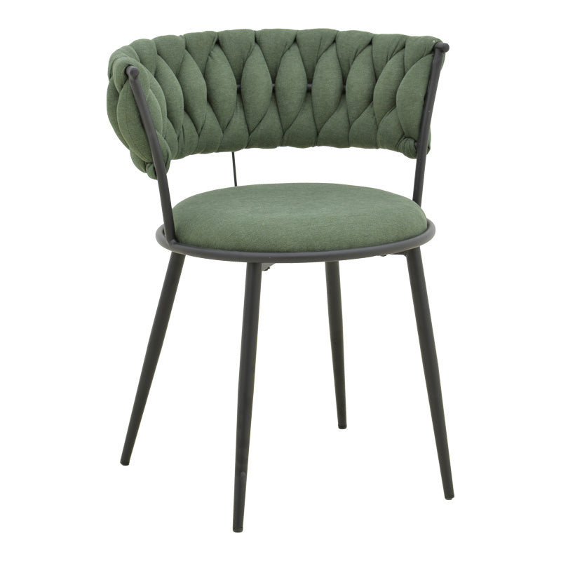 Πολυθρόνα Alkia I pakoworld ύφασμα σε χακί απόχρωση- πόδι μαύρο μέταλλο 57x58.5x72εκ - Hippiehome.gr