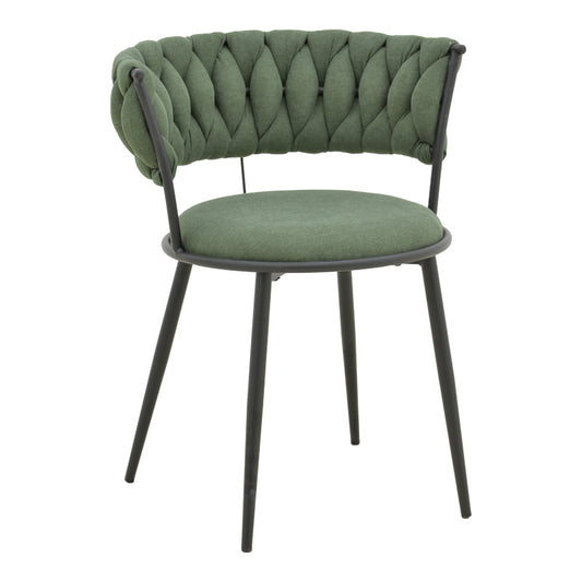 Πολυθρόνα Alkia I pakoworld ύφασμα σε χακί απόχρωση- πόδι μαύρο μέταλλο 57x58.5x72εκ - Hippiehome.gr