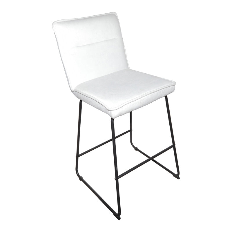 Σκαμπό μπαρ Essential pakoworld ύφασμα μπεζ-πόδι μάυρο μεταλλικό 53x64.5x107εκ - Hippiehome.gr