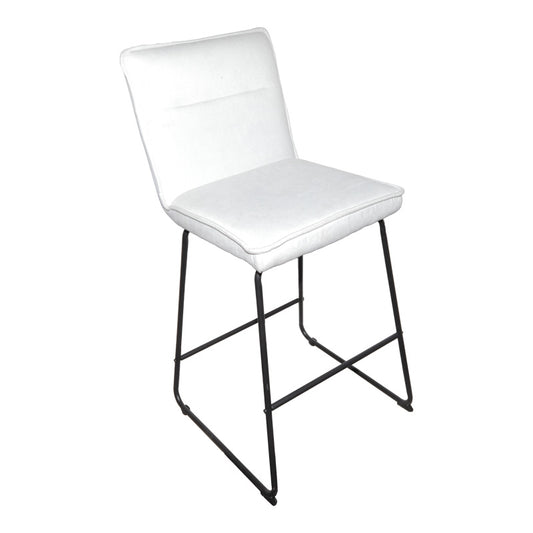 Σκαμπό μπαρ Essential pakoworld ύφασμα μπεζ-πόδι μάυρο μεταλλικό 53x64.5x107εκ - Hippiehome.gr