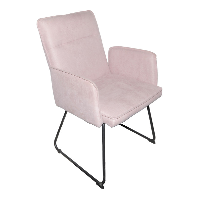 Πολυθρόνα Essential pakoworld ύφασμα σάπιο μήλο-πόδι μαύρο μεταλλικό 55.5x59x89εκ - Hippiehome.gr