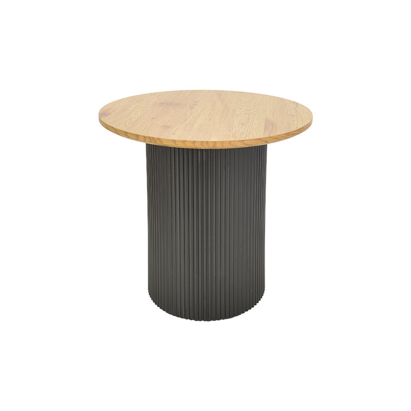 Tραπέζια σαλονιού Dovel pakoworld mdf σετ 2τεμ. sonoma-μαύρο μεταλλο - Hippiehome.gr