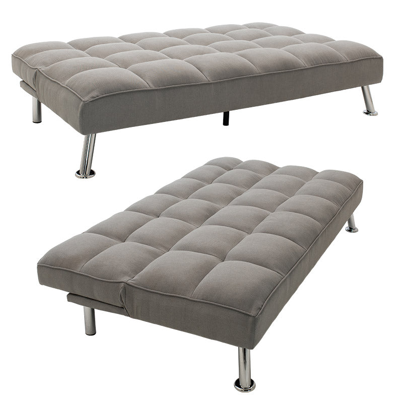 Καναπές-κρεβάτι Rebel pakoworld 3θέσιος με ύφασμα γκρι 189x92x82εκ - Hippiehome.gr