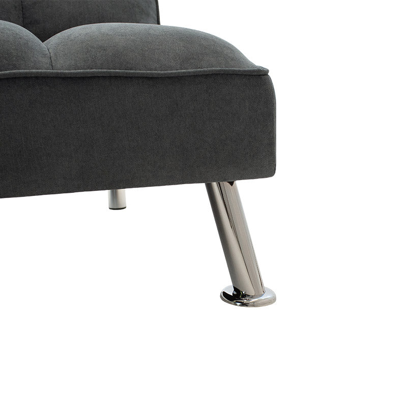 Καναπές-κρεβάτι Rebel pakoworld 3θέσιος με ύφασμα ανθρακί 189x92x82εκ - Hippiehome.gr