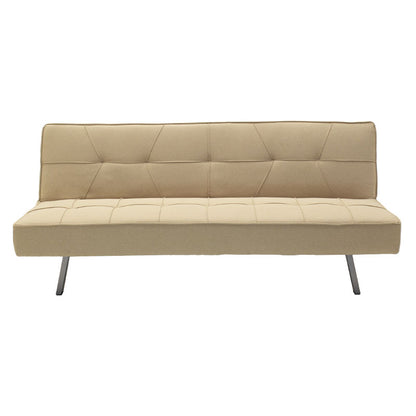 Καναπές-κρεβάτι Travis pakoworld 3θέσιος με ύφασμα μπεζ 175x83x74εκ - Hippiehome.gr