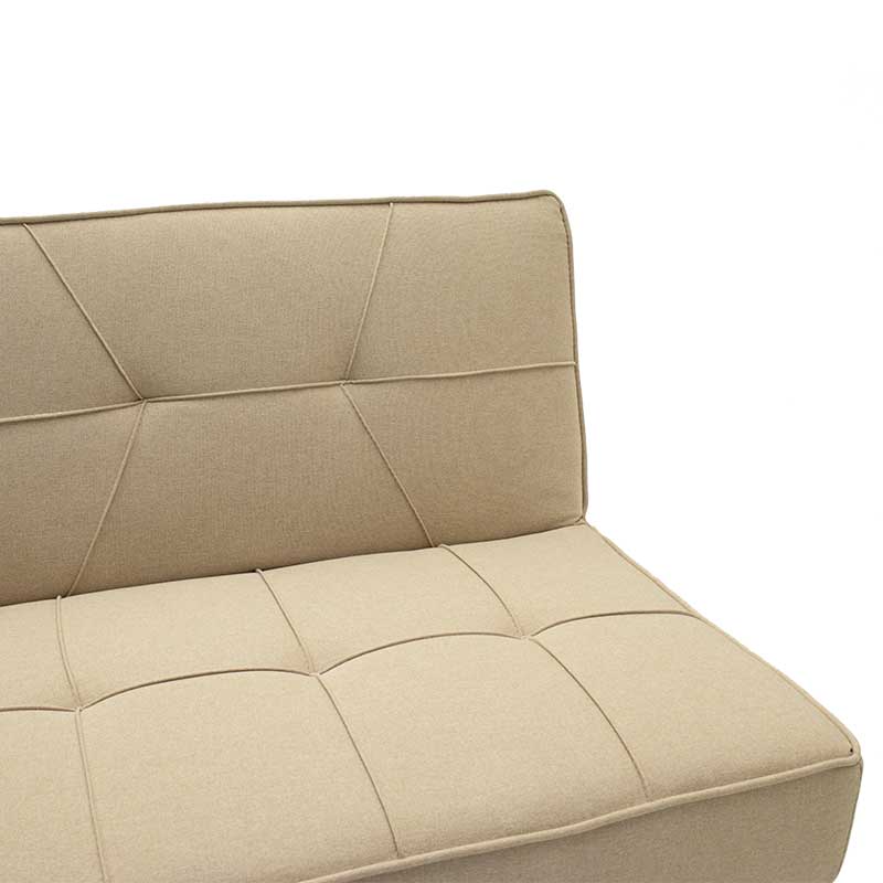 Καναπές-κρεβάτι Travis pakoworld 3θέσιος με ύφασμα μπεζ 175x83x74εκ - Hippiehome.gr