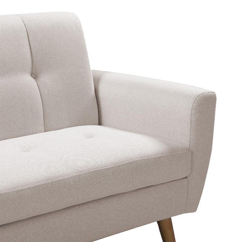 Καναπές Decency pakoworld 2θέσιος ύφασμα μπεζ 149x75x86εκ - Hippiehome.gr