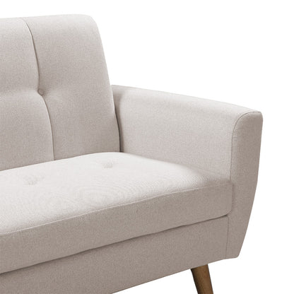 Καναπές Decency pakoworld 2θέσιος ύφασμα μπεζ 149x75x86εκ - Hippiehome.gr