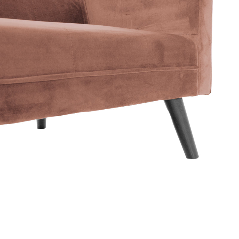 Καναπές γωνία-κρεβάτι με υποπόδιο Dream pakoworld σάπιο μήλο βελούδο 209x157x80εκ - Hippiehome.gr