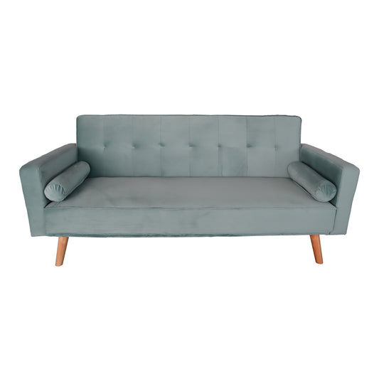 Καναπές-κρεβάτι Success pakoworld 3θέσιος βελούδο σε μέντα απόχρωση 190x80x84εκ - Hippiehome.gr