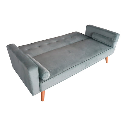 Καναπές-κρεβάτι Success pakoworld 3θέσιος βελούδο σε μέντα απόχρωση 190x80x84εκ - Hippiehome.gr