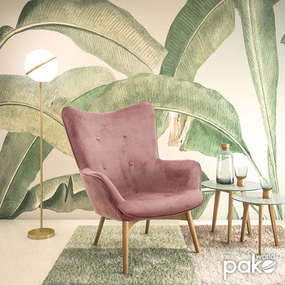 Πολυθρόνα Kido pakoworld βελούδο χρώμα σάπιο μήλο - Hippiehome.gr