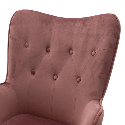 Καρέκλα γραφείου διευθυντή Kido pakoworld με βελούδο σάπιο μήλο - Hippiehome.gr