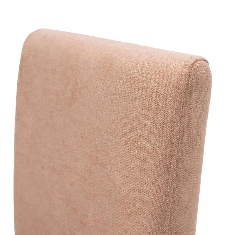 Καρέκλα Ditta pakoworld ύφασμα σάπιο μήλο-πόδι μασίφ ξύλο καρυδί - Hippiehome.gr