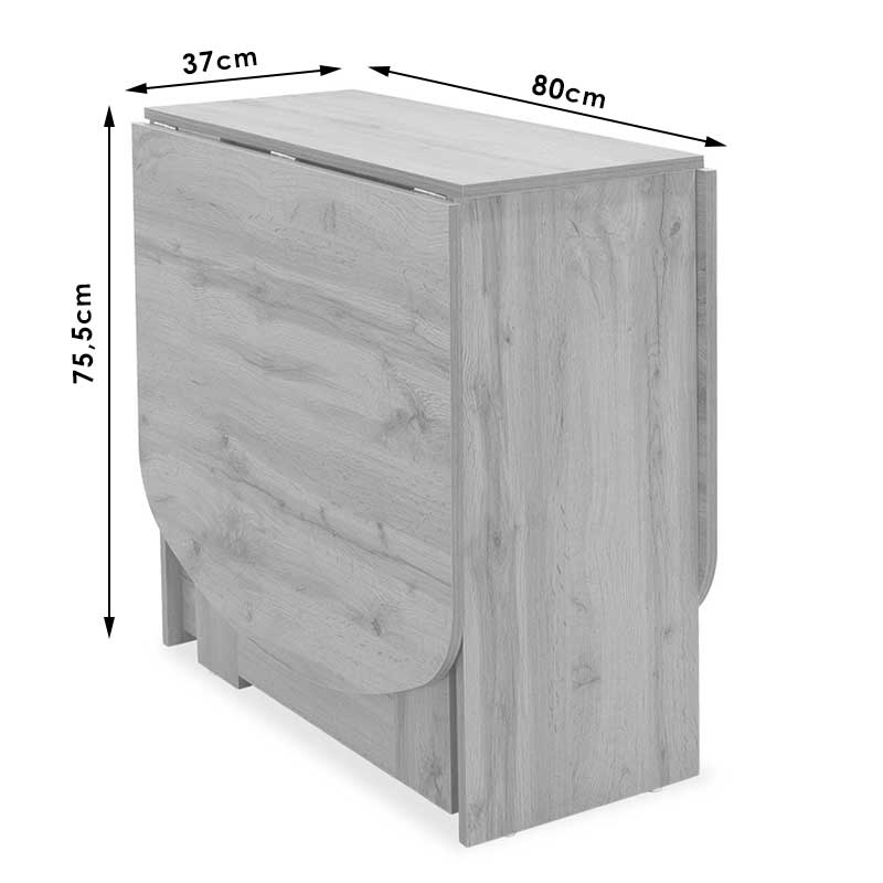 Τραπέζι Nadine pakoworld πολυμορφικό-επεκτεινόμενο χρώμα γκρι antique 160x80x76.5εκ - Hippiehome.gr