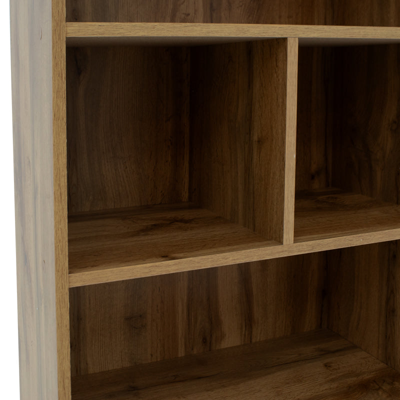 Βιβλιοθήκη Lucinda pakoworld oak 120x29.8x180.5εκ - Hippiehome.gr
