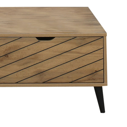 Τραπέζι σαλονιού Thelma pakoworld oak μελαμίνης 120x60x41.6εκ - Hippiehome.gr