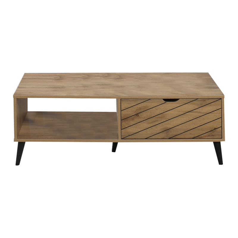 Τραπέζι σαλονιού Thelma pakoworld oak μελαμίνης 120x60x41.6εκ - Hippiehome.gr