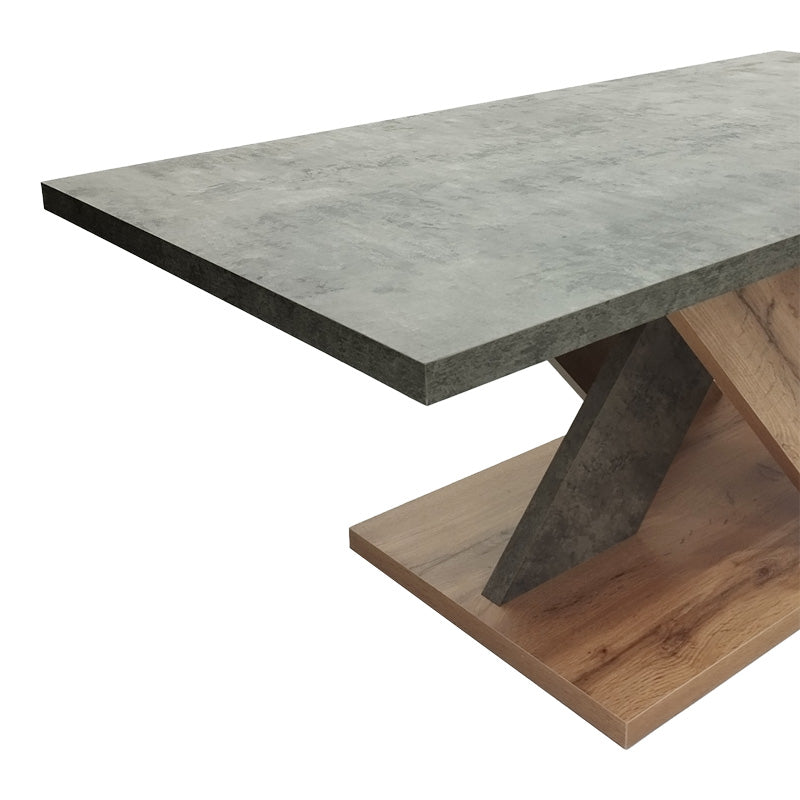 Τραπέζι σαλονιού Solange pakoworld σε γκρι-sonoma απόχρωση 110x55x47.5εκ - Hippiehome.gr