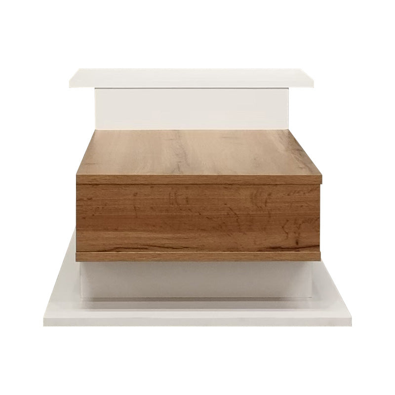 Τραπέζι σαλονιού Nuvele pakoworld σε λευκή-sonoma απόχρωση 90x50x35εκ - Hippiehome.gr