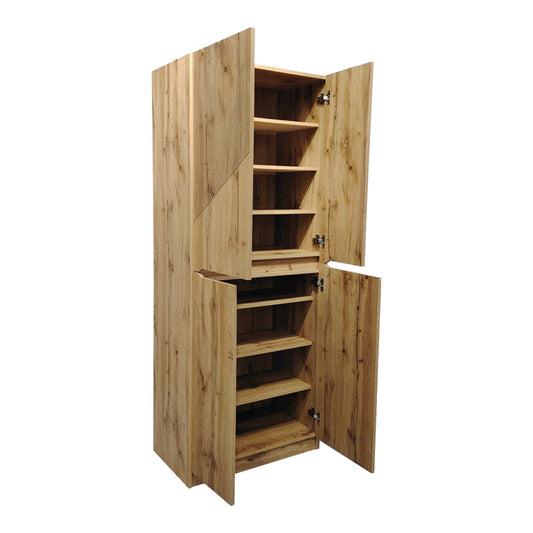 Παπουτσοθήκη-ντουλάπι Kebell pakoworld σε oak απόχρωση 71x41.5x180.4εκ - Hippiehome.gr