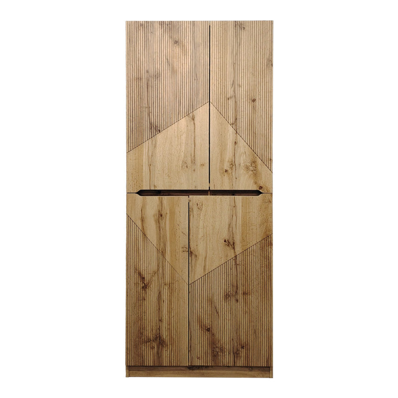 Παπουτσοθήκη-ντουλάπι Kebell pakoworld σε oak απόχρωση 71x41.5x180.4εκ - Hippiehome.gr