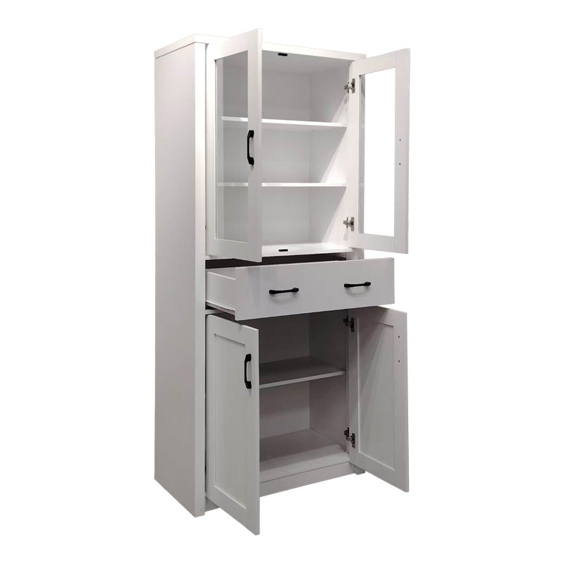 Βιτρίνα-ντουλάπα Nisso pakoworld σε λευκή απόχρωση 80x40x183.5εκ - Hippiehome.gr