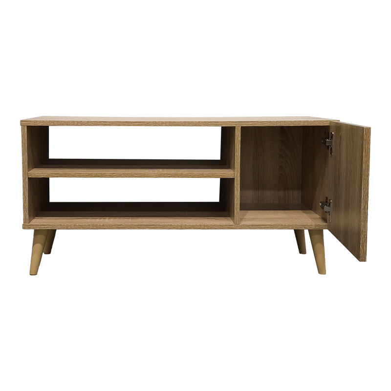 Έπιπλο τηλεόρασης Orianne pakoworld σε sonoma απόχρωση 90x32x46εκ - Hippiehome.gr