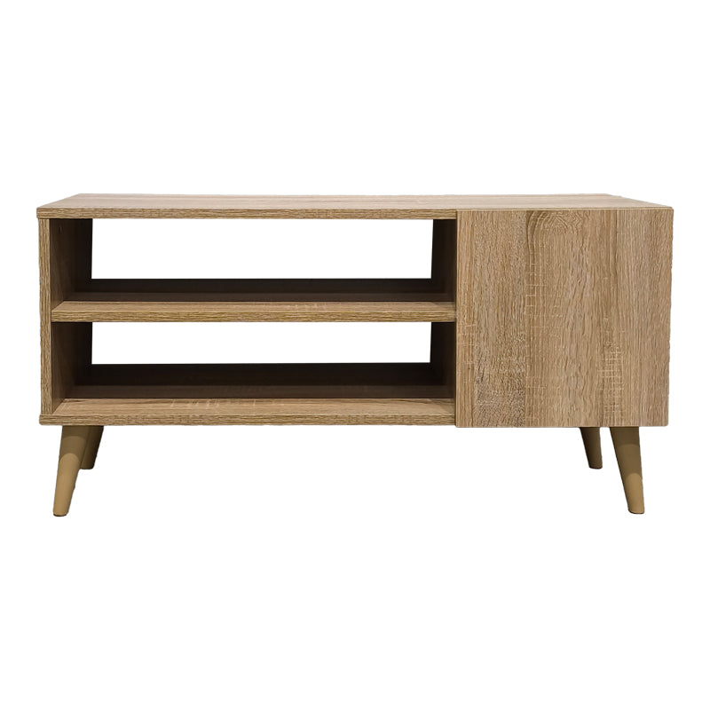 Έπιπλο τηλεόρασης Orianne pakoworld σε sonoma απόχρωση 90x32x46εκ - Hippiehome.gr