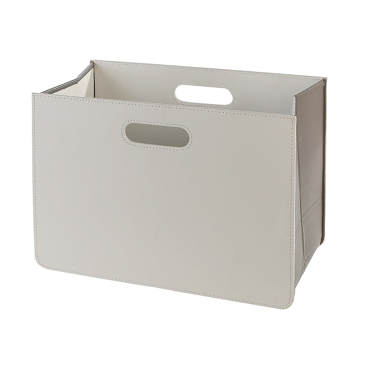 Θήκη Για Περιοδικά ArteLibre Λευκό Δερματίνη/Ύφασμα 19x40x30cm - Hippiehome.gr