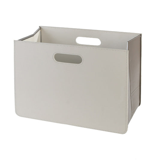 Θήκη Για Περιοδικά ArteLibre Λευκό Δερματίνη/Ύφασμα 19x40x30cm - Hippiehome.gr