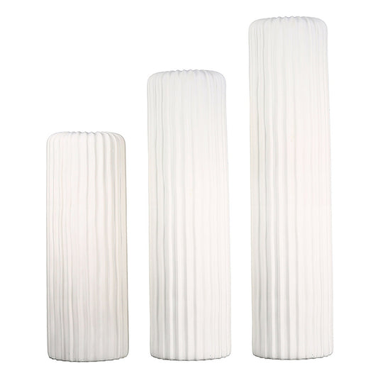 Βάζο ArteLibre Λευκό Πορσελάνη 58cm - Hippiehome.gr