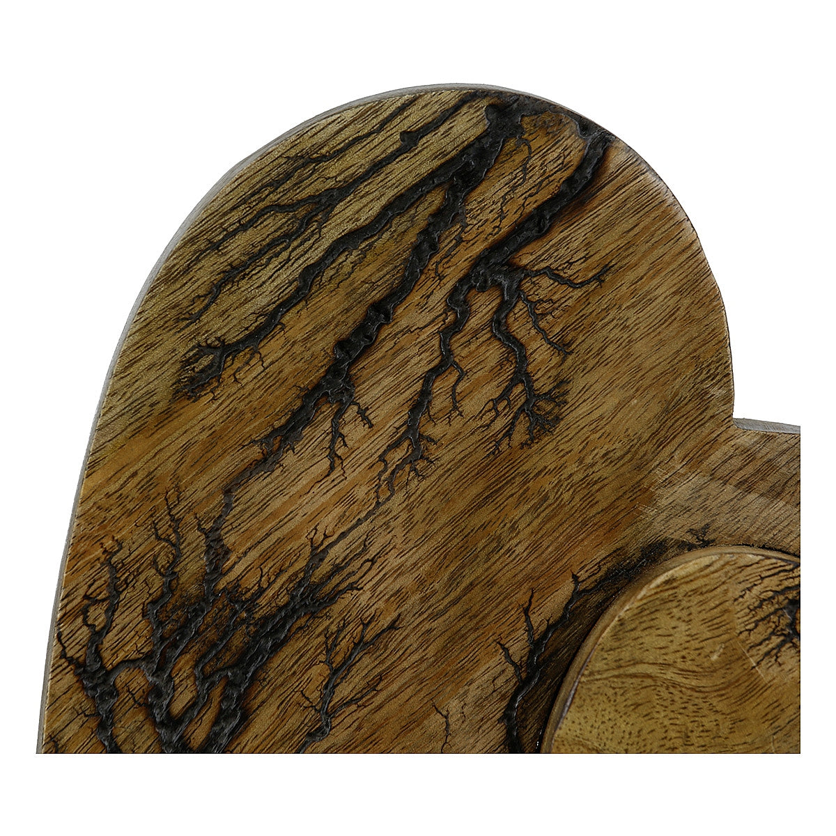 Διακοσμητικό ArteLibre Καρδιές Καφέ Ξύλο 17x17cm - Hippiehome.gr