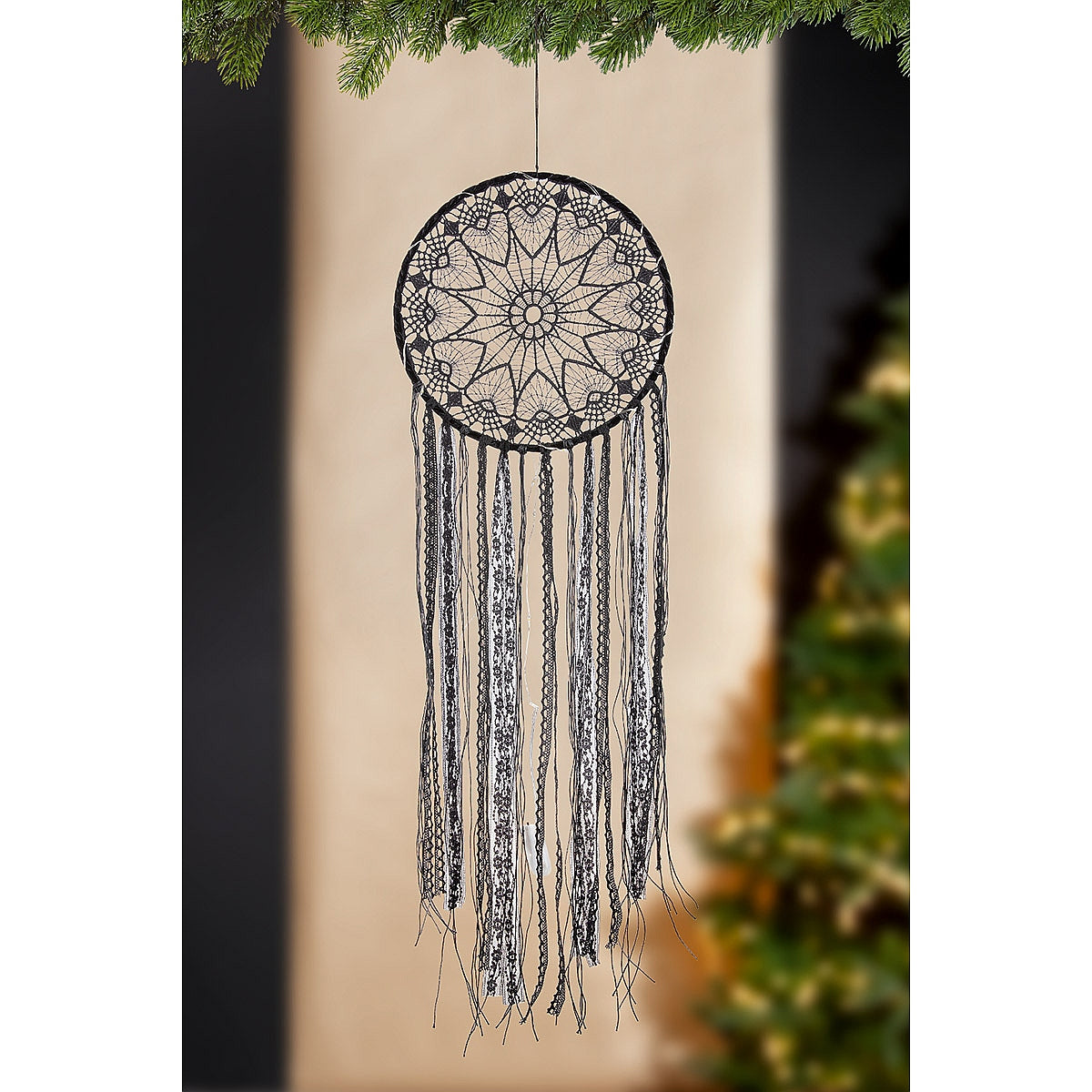 Διακοσμητικό Κρεμαστό ArteLibre Μάτι Φωτιζόμενο LED Μαύρο Ύφασμα 0.5x26x86cm - Hippiehome.gr