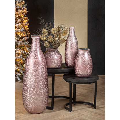 Βάζο-Φανάρι ArteLibre Μοβ Γυαλί 20cm - Hippiehome.gr