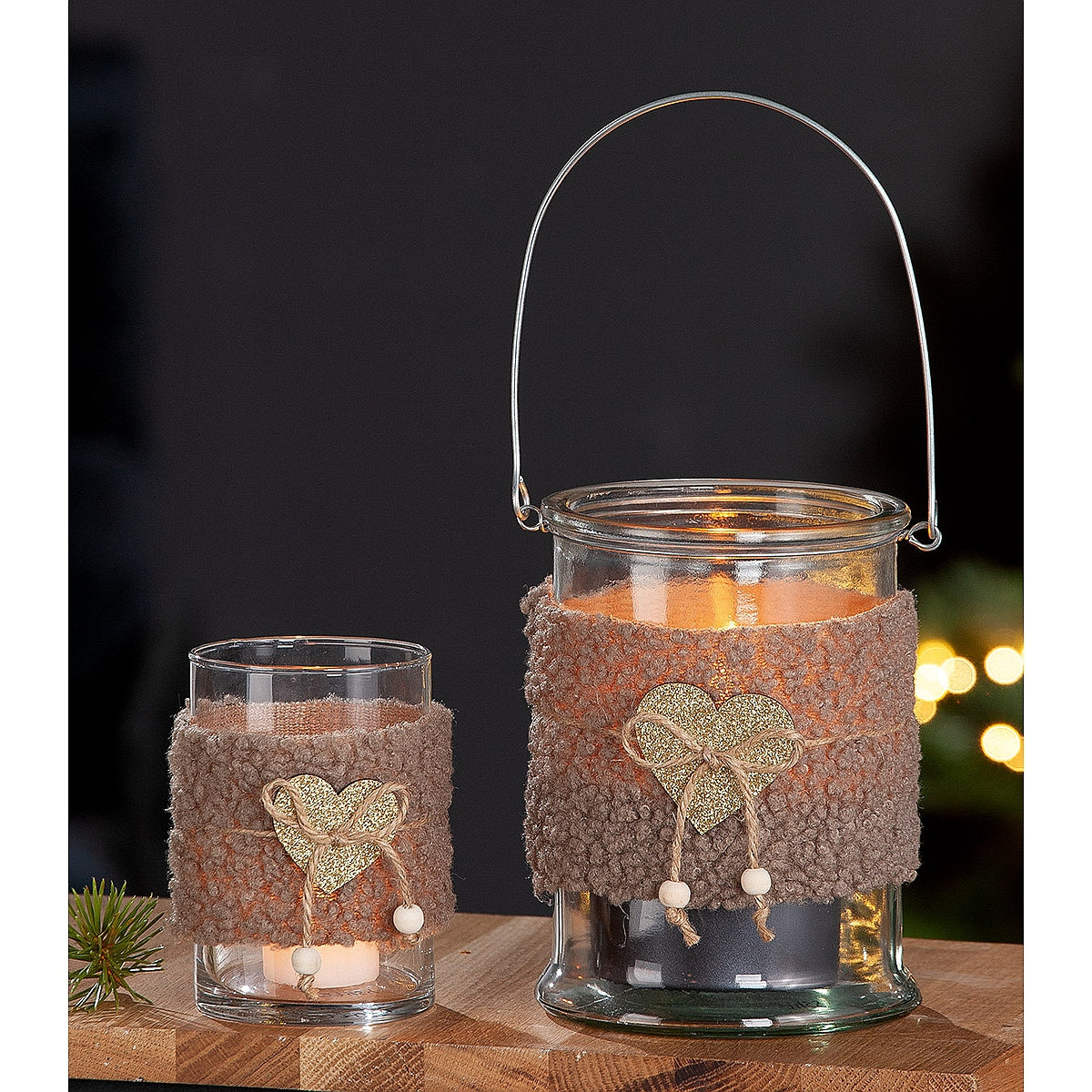 Κηροπήγιο ArteLibre Με Χερούλι Διάφανο Γυαλί 17cm - Hippiehome.gr