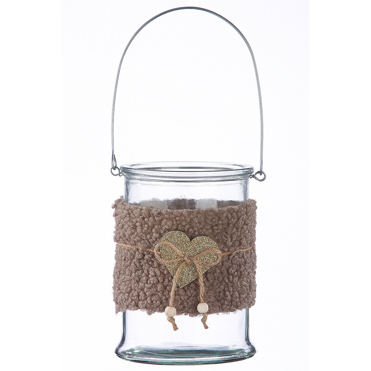 Κηροπήγιο ArteLibre Με Χερούλι Διάφανο Γυαλί 17cm - Hippiehome.gr