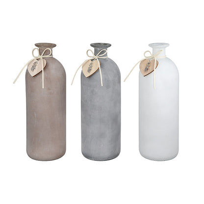 Βάζο ArteLibre Μπουκάλι Γυαλί 26.5cm Σε 3 Χρώματα - Hippiehome.gr