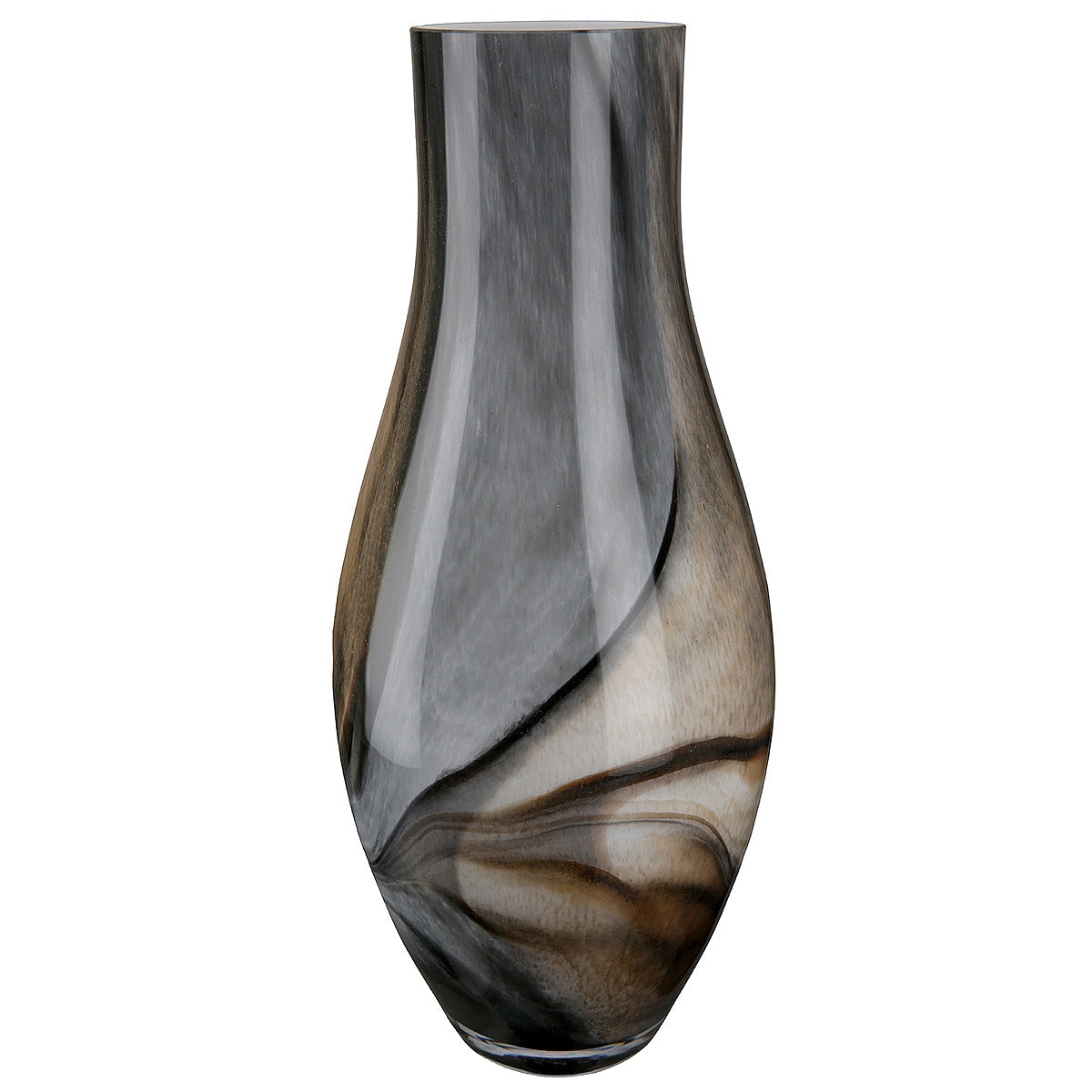 Βάζο ArteLibre Καφέ Γυαλί 40cm - Hippiehome.gr