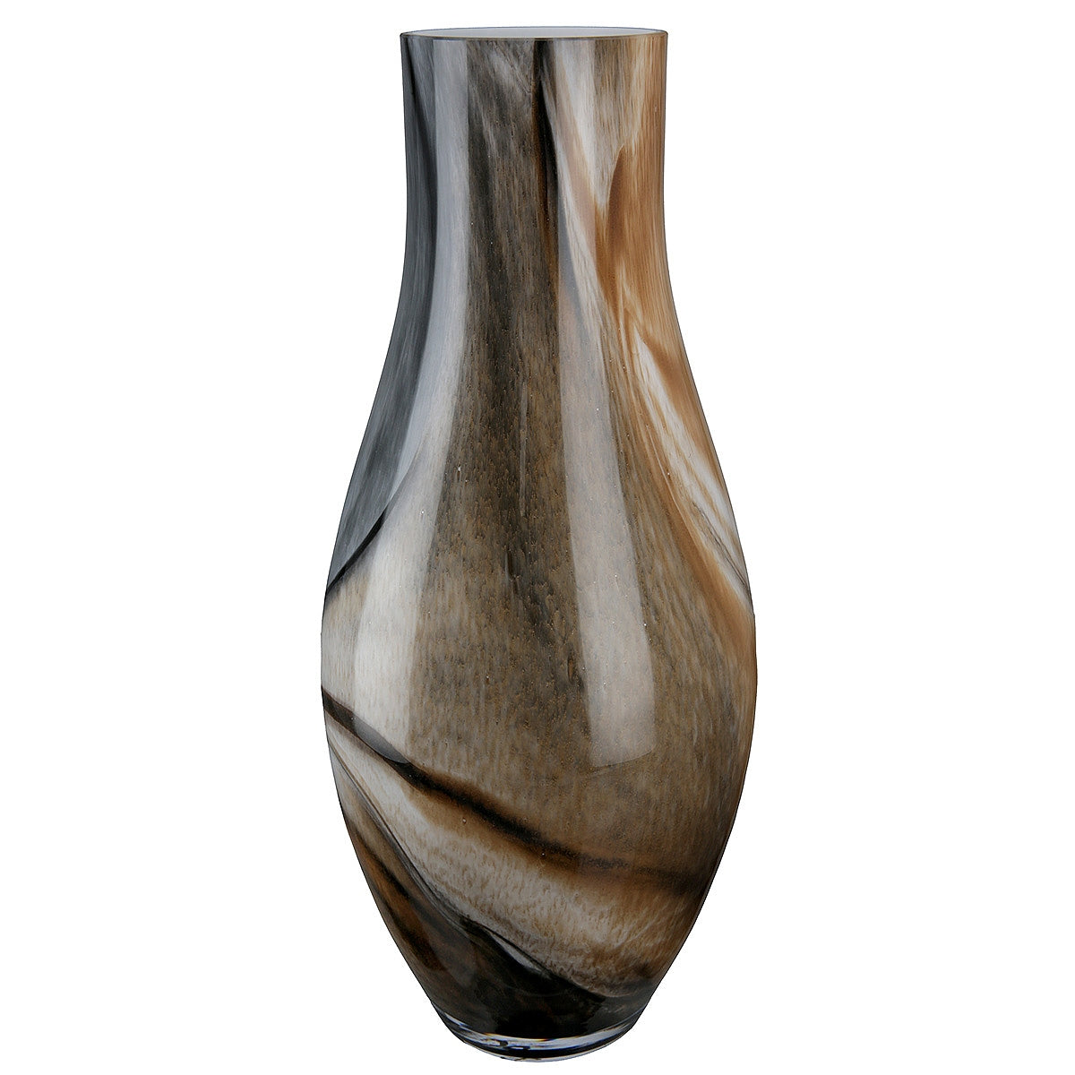 Βάζο ArteLibre Καφέ Γυαλί 40cm - Hippiehome.gr