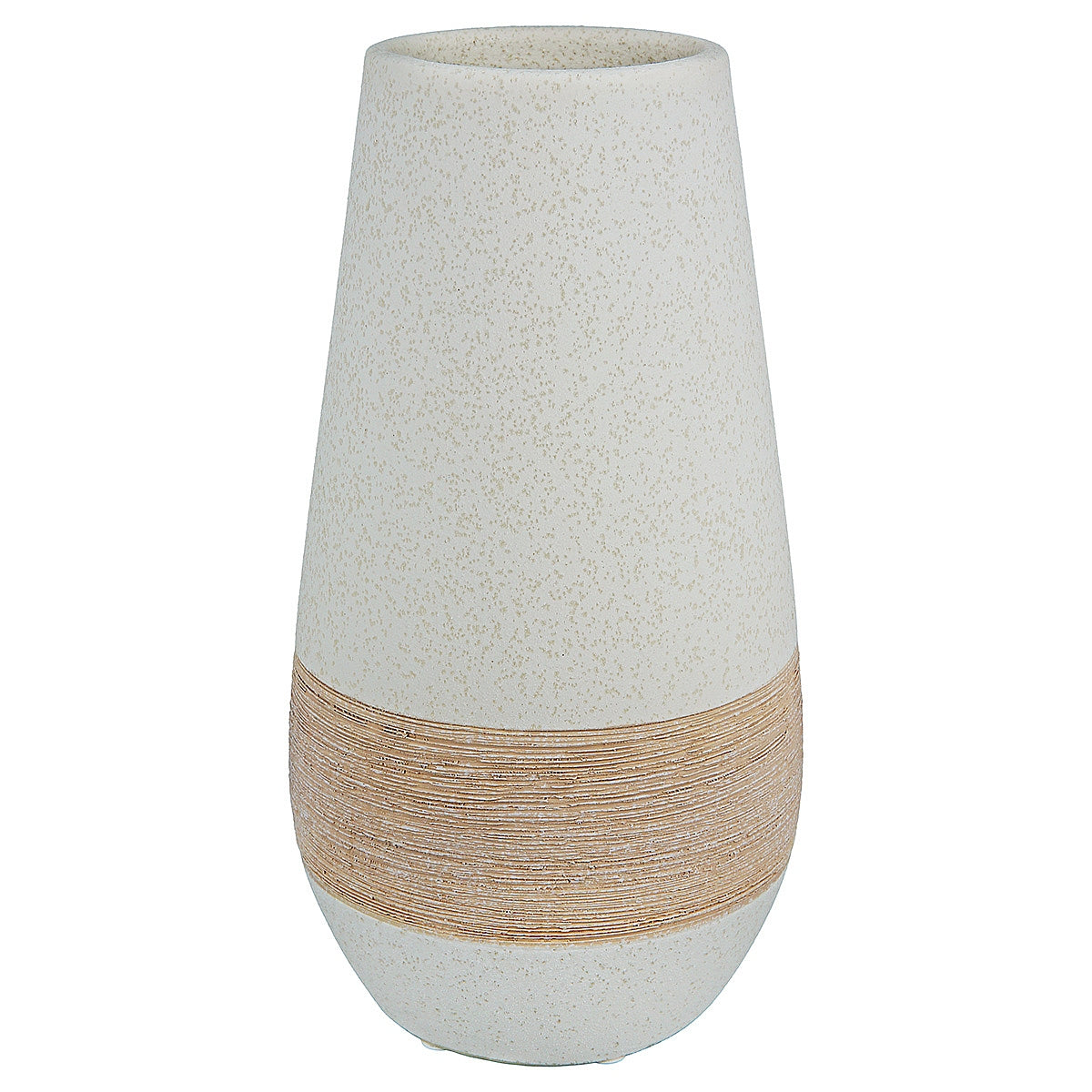 Βάζο ArteLibre Μπεζ Κεραμικό 25cm - Hippiehome.gr