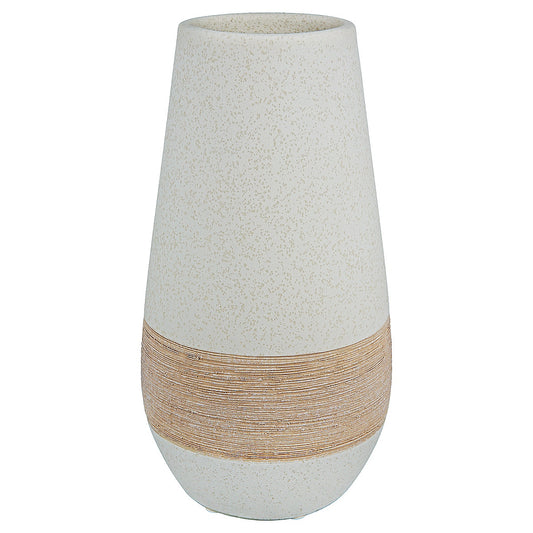 Βάζο ArteLibre Μπεζ Κεραμικό 25cm - Hippiehome.gr