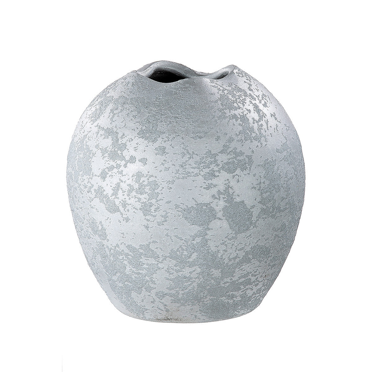 Βάζο ArteLibre Ασημί Κεραμικό 22cm - Hippiehome.gr