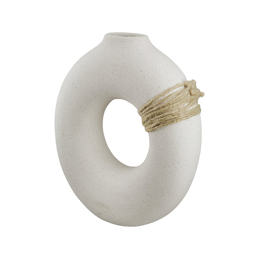 Βάζο ArteLibre Λευκό Κεραμικό 8x20x25cm - Hippiehome.gr