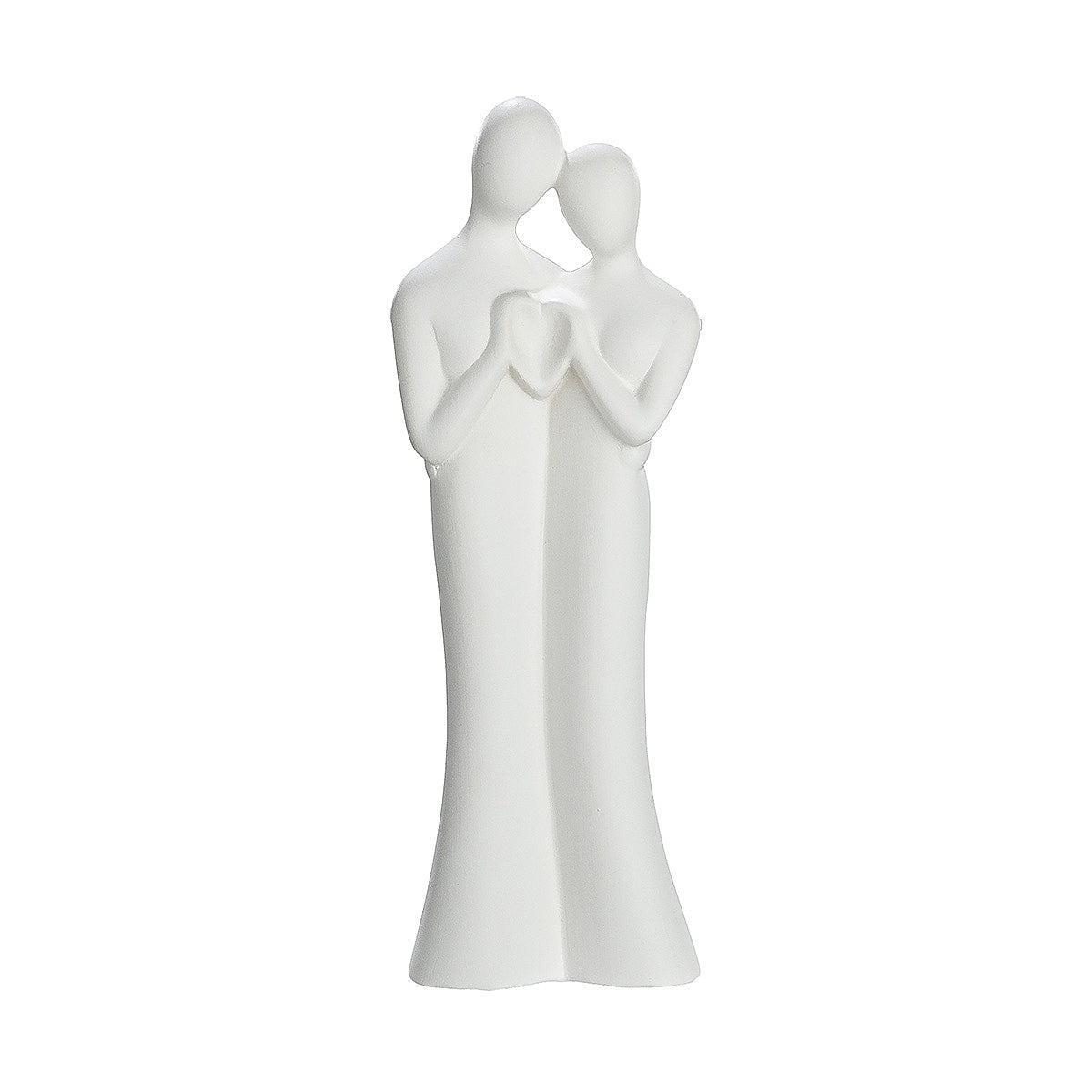 Βάζο ArteLibre Ερωτευμένο Ζευγάρι Λευκό Κεραμικό 6x9x27cm - Hippiehome.gr